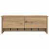 vidaXL Wall-Mounted Coat Rack with Shelf Artisan Oak 80 x 20 x 30 cm