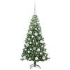 vidaXL Christmas Tree with 150 LEDs with Stand Green 120 cm PVC