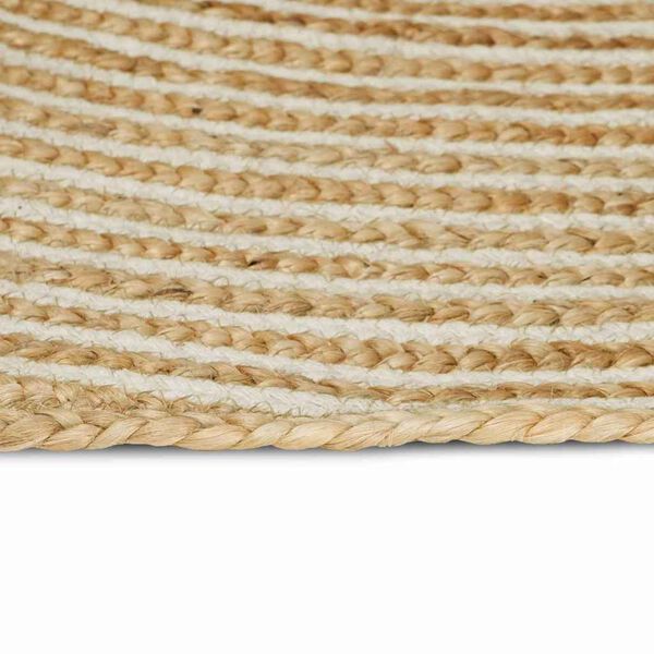 vidaXL Rug Natural and White 60 x 250 cm Jute