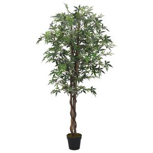 vidaXL Artificial Maple Tree 504 Leaves 150 cm Green