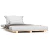 vidaXL Bed Frame without Mattress 75x190 cm Solid Wood Pine