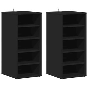 vidaXL Shoe cabinets 31.5 x 35 x 70 cm Black