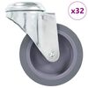 vidaXL 32 pcs Bolt Hole Swivel Casters 75 mm