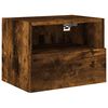 vidaXL TV Wall Cabinet Smoked Oak 40x30x30 cm Engineered Wood