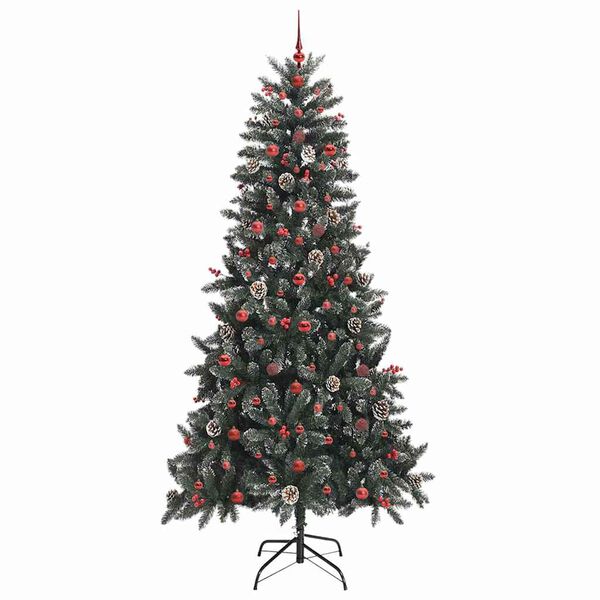 vidaXL Artificial Christmas Tree with 300 LEDs with Stand Green 240 cm