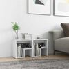 vidaXL Bed Cabinets 2 pcs White 40x30x40 cm Engineered Wood