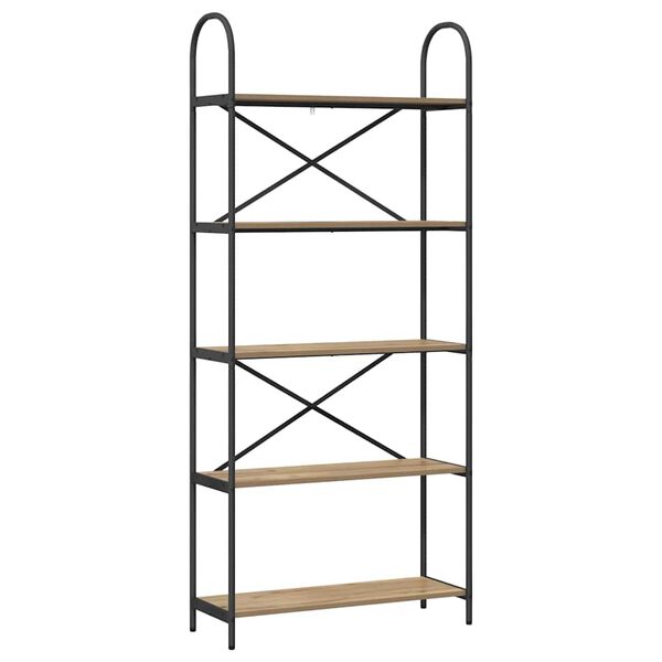 vidaXL Bookshelf Artisan Oak 80 x 30 x 183 cm Engineered wood