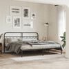 vidaXL Metal Replace Headboard Black 200 cm