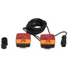 vidaXL Trailer Lights 2 pcs Red 10.5x7.5x10 cm 12V Classic Bulb