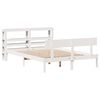 vidaXL Bed Frame without Mattress White 135x190 cm Double Solid Wood Pine