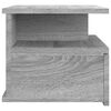 vidaXL Floating Nightstand Grey Sonoma 40x31x27 cm Engineered Wood