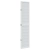 vidaXL Room Divider 4 Panels White Solid Wood Paulownia