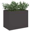 vidaXL Garden Planter Black 50 x 32 x 40 cm Cold-rolled Steel