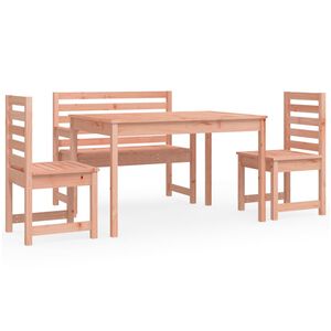 vidaXL 4 Piece Garden Dining Set Solid Wood Douglas