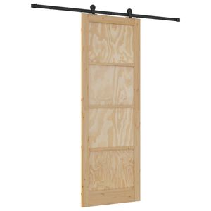 vidaXL Sliding Door ORKDAL Natural 83 x 232 cm Solid Pine Wood