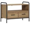 vidaXL TV Cabinet 67.5 x 33 x 50 cm Artisan Oak Engineered Wood