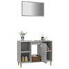 vidaXL 2 Piece Bathroom Furniture Set Concrete Grey Engineered Wood