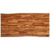vidaXL 3 Piece Dining Set with Live Edge Solid Wood Acacia
