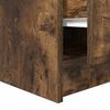 vidaXL Coffee Table with Drawers Smoked Oak 70.5x70x40 cm