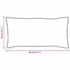 vidaXL Pillow with Pillow 2 pcs White 40 x 80 cm Cotton
