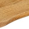 vidaXL Table Top 70x40x2.5 cm Live Edge Solid Wood Mango