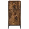 vidaXL Bathroom Cabinet with Drawer Smoked Oak 39.5 x 36 x 88 cm