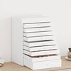 vidaXL Jewellery Box 10-Layer with Watch Holders White 29x20.5x40.5 cm
