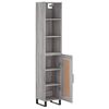 vidaXL Highboard Grey Sonoma 34.5x34x180 cm Engineered Wood