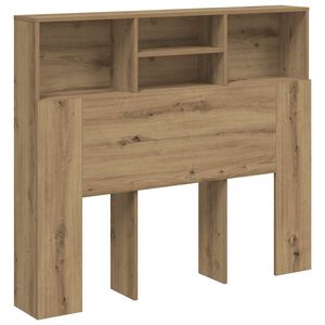 vidaXL Headboard Cabinet Artisian Oak 120x19x103,5 cm Engineered Wood