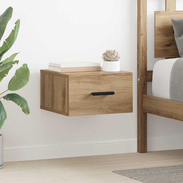 vidaXL Bedside Cabinet Artisan Oak 35 x 35 x 20 cm Engineered Wood