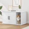 vidaXL Cat House White 85 x 55 x 50 cm Engineered Wood