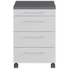 Germania Rolling Cabinet GW-Profi 2.0 42x49x61 cm Light Grey and Graphite