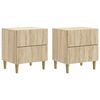 vidaXL Bedside Cabinet 2 pcs Sonoma Oak 43 x 34.5 x 48 cm