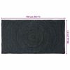 vidaXL Area Rugs Rectangular Dark Grey 80 x 150 cm Jute