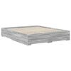 vidaXL Bed Frame with Drawer Grey Sonoma 160 x 200 cm Engineered Wood