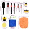 vidaXL Car Brush Set Multicolour Poly Rattan