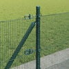vidaXL Fence Post Green 50 x 0.5 m (12 x 12 mm mesh) Steel and PVC