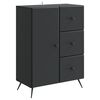 vidaXL Sideboard Black 66 x 34.5 x 90 cm Engineered Wood