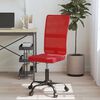 vidaXL Office Chair Height Adjustable Wine Red Mesh Fabric