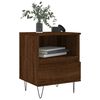 vidaXL Bedside Cabinet Brown Oak 40x35x50 cm Engineered Wood