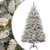 vidaXL Artificial Christmas Tree Green and White 270 cm PVC and Metal