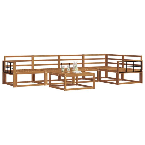 vidaXL Outdoor Sofa Set 6 pcs Natural Solid Acacia Wood