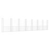 vidaXL U-shape Gabion Basket with 8 Posts Iron 860x20x200 cm