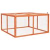 vidaXL Rabbit Hutch 124x120x60 cm Solid Firwood