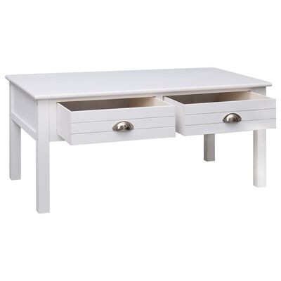vidaXL Coffee Table White 100x50x45 cm Wood