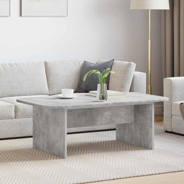vidaXL Coffee Table Concrete Grey 93 x 53 x 33 cm Engineered Wood