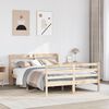 vidaXL Bed Frame with Headboard without Mattress 150x200 cm King Size