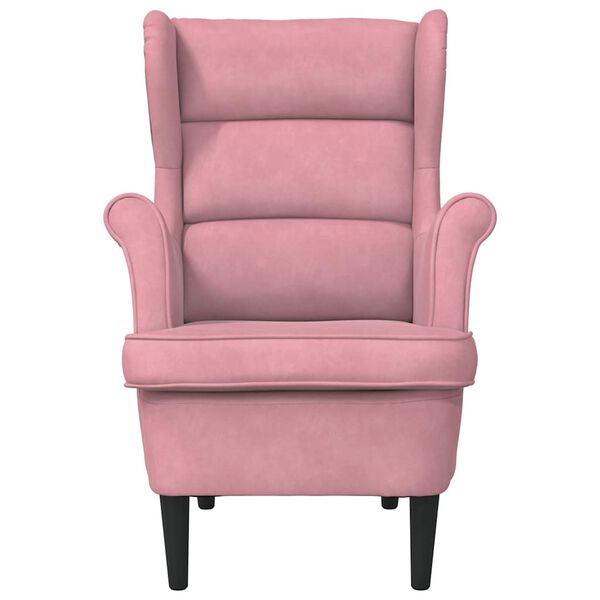 vidaXL Armchair Pink Velvet