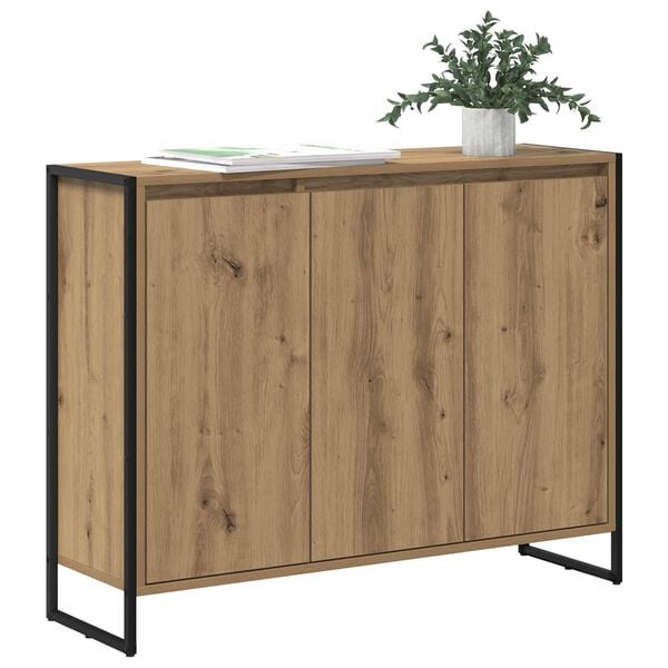vidaXL Side Cabinet Artisian Oak 96.5 x 30 x 75 cm Engineered Wood