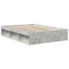 vidaXL Bed Frame without Mattress Concrete Grey 140x200 cm
